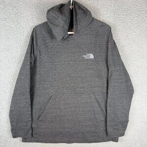 The North Face Gray Pullover Hoodie XL Classic Fit Logo Pocket